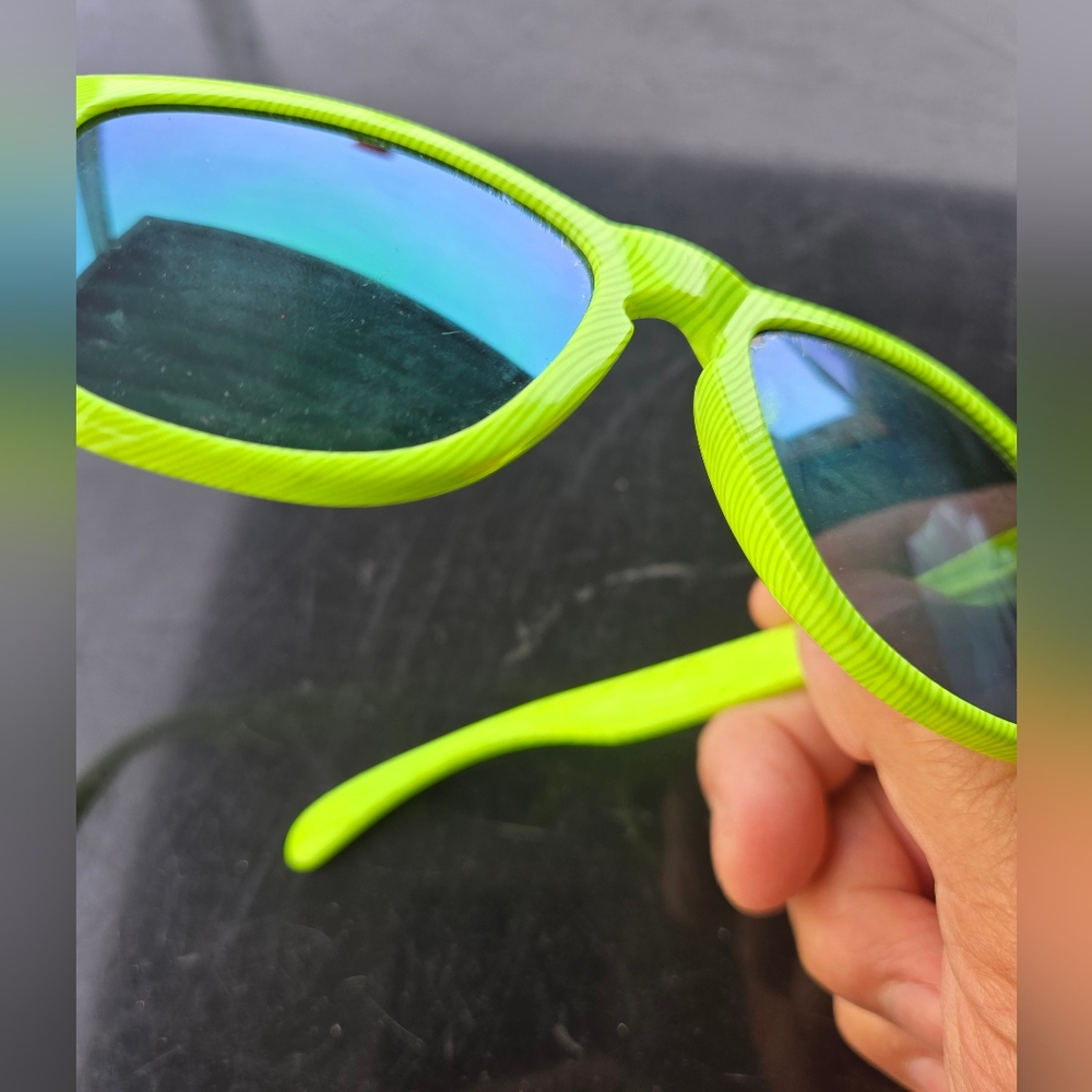 OAKLEY FROGSKINS LEMON GREEN/EMERALD SUNGLASSES